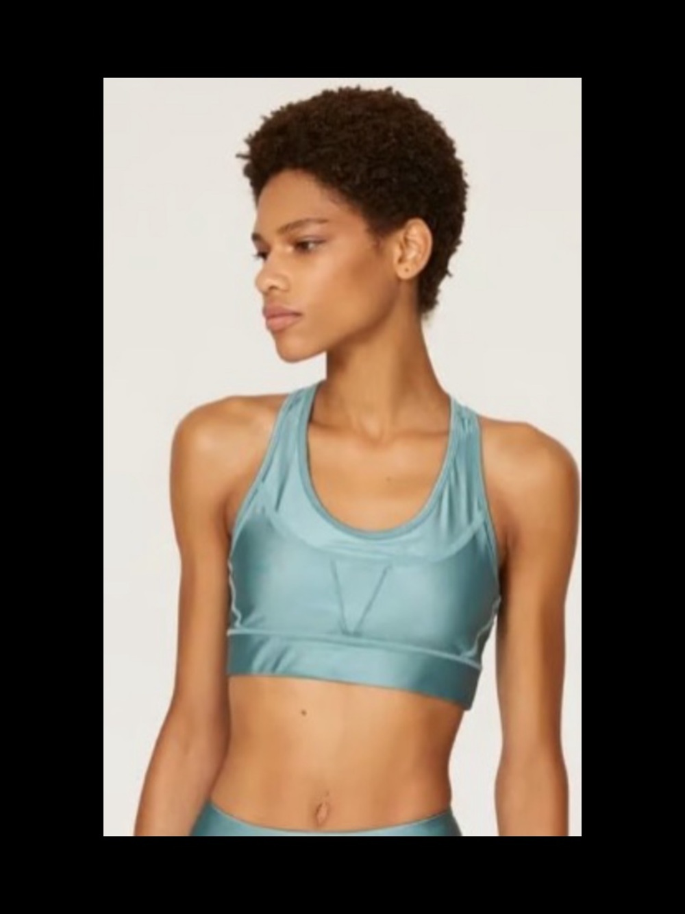 ALALA Surf Metallic Sports Bra size M